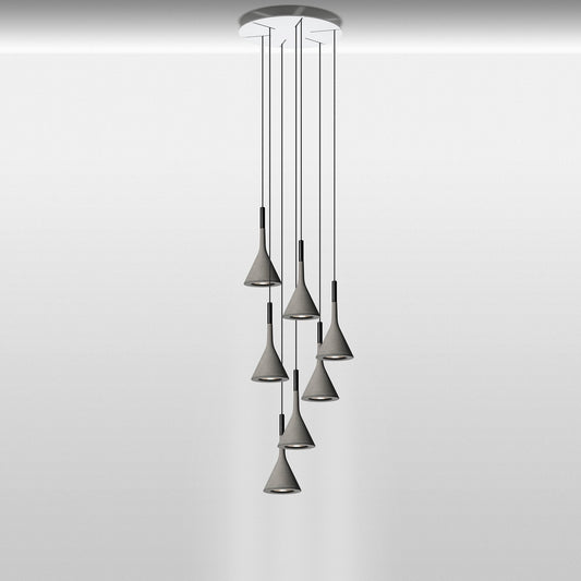 Aplomb Round LED Multi Light Pendant Light