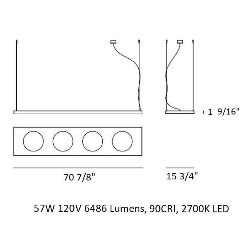 Dolmen Linear Pendant Light