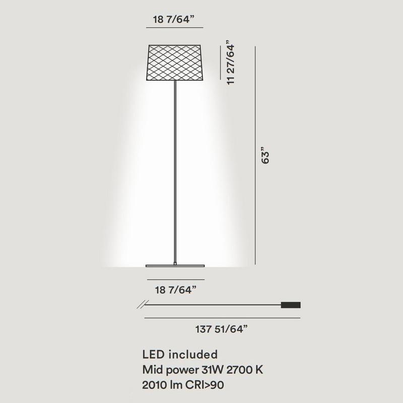 Twiggy Grid Outdoor Reading Floor Lamp