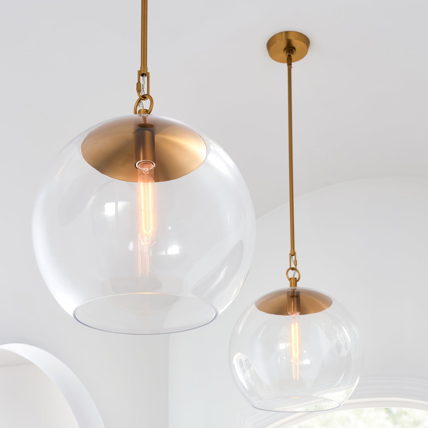 Chapman and Myers Atlantic Pendant Light - Sphere Shade