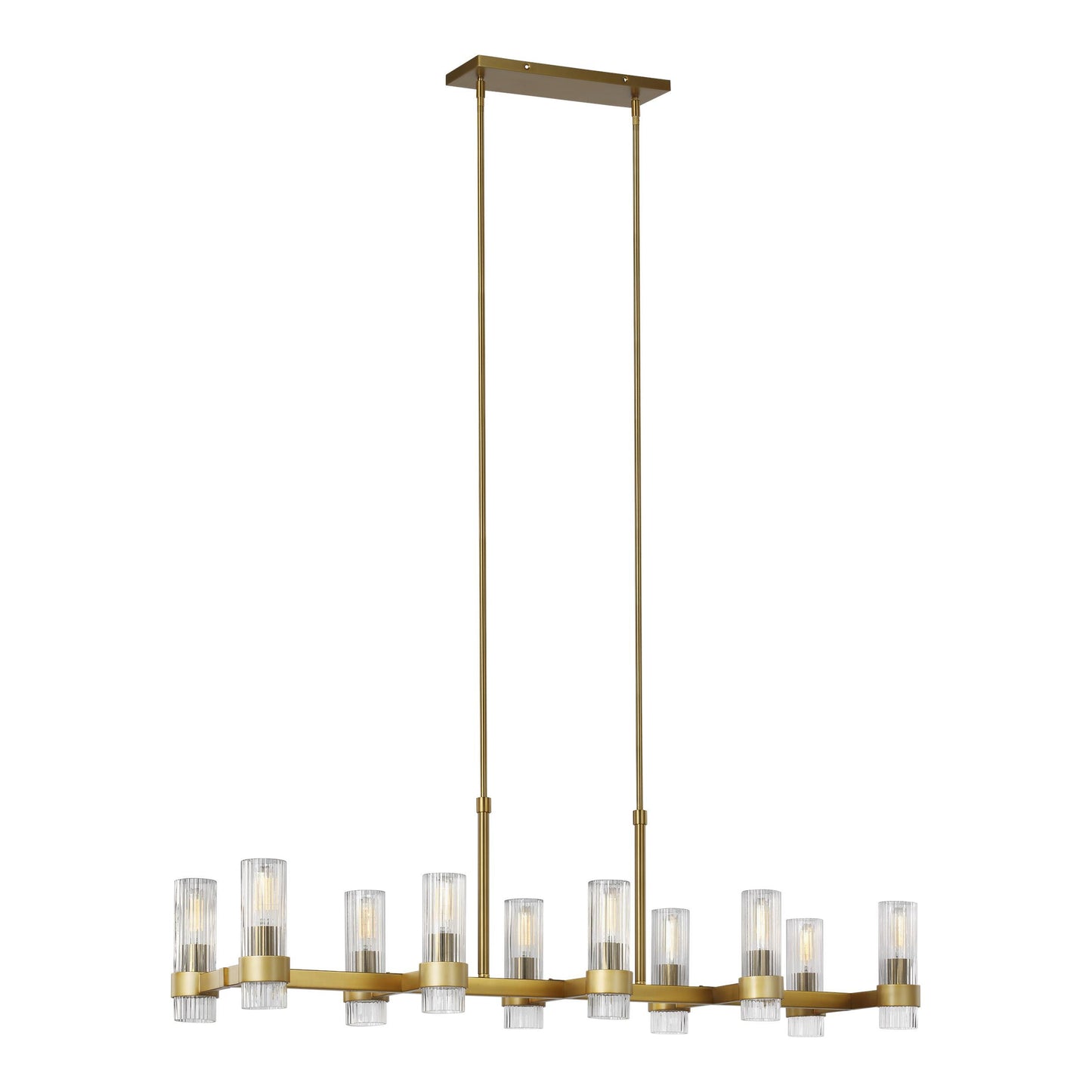 Chapman and Myers Geneva Linear Chandelier