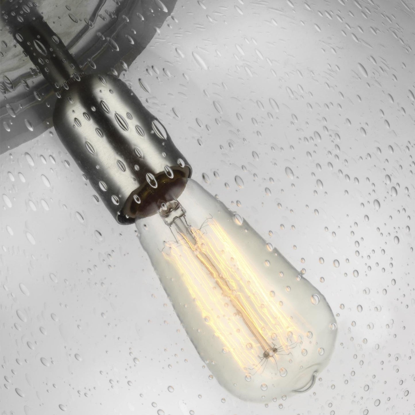 Leo Globe Pendant Light - Clear Seeded Glass