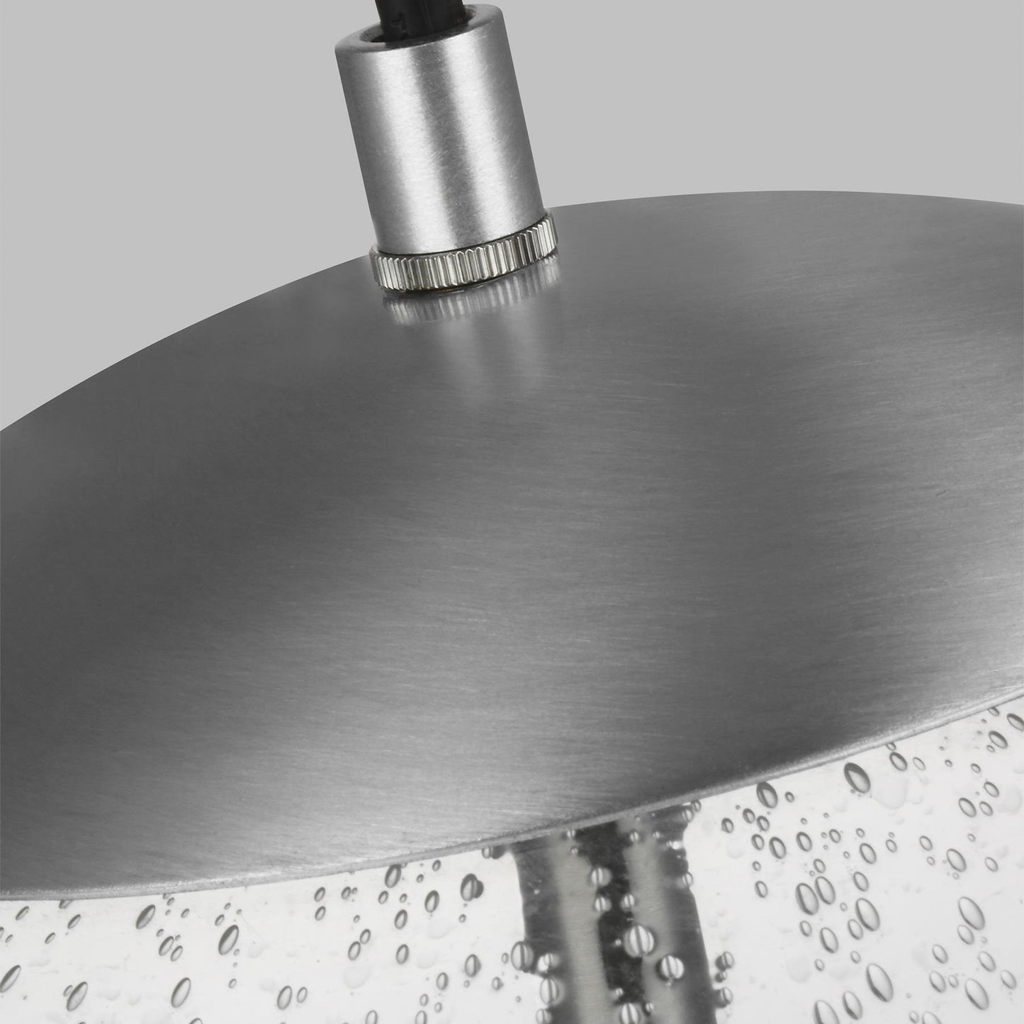 Leo Globe Pendant Light - Clear Seeded Glass