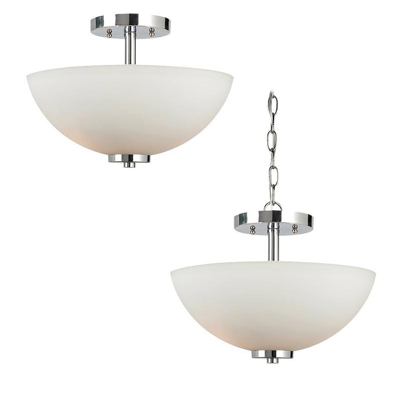 Oslo Semi-Flush Convertible Pendant Light