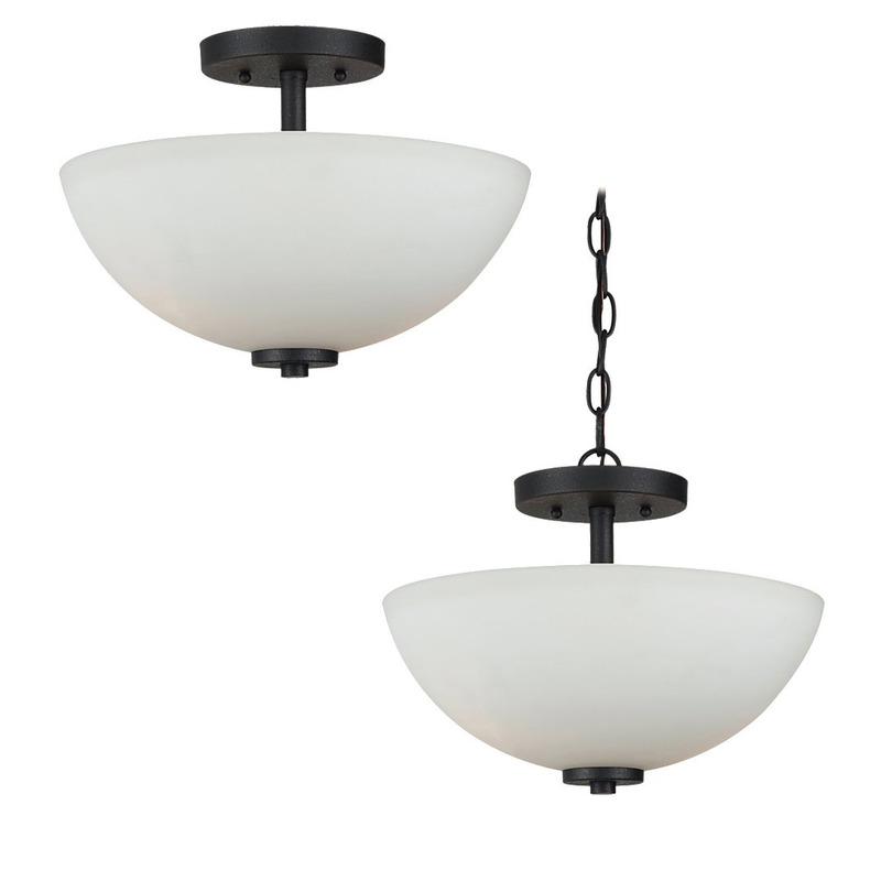 Oslo Semi-Flush Convertible Pendant Light