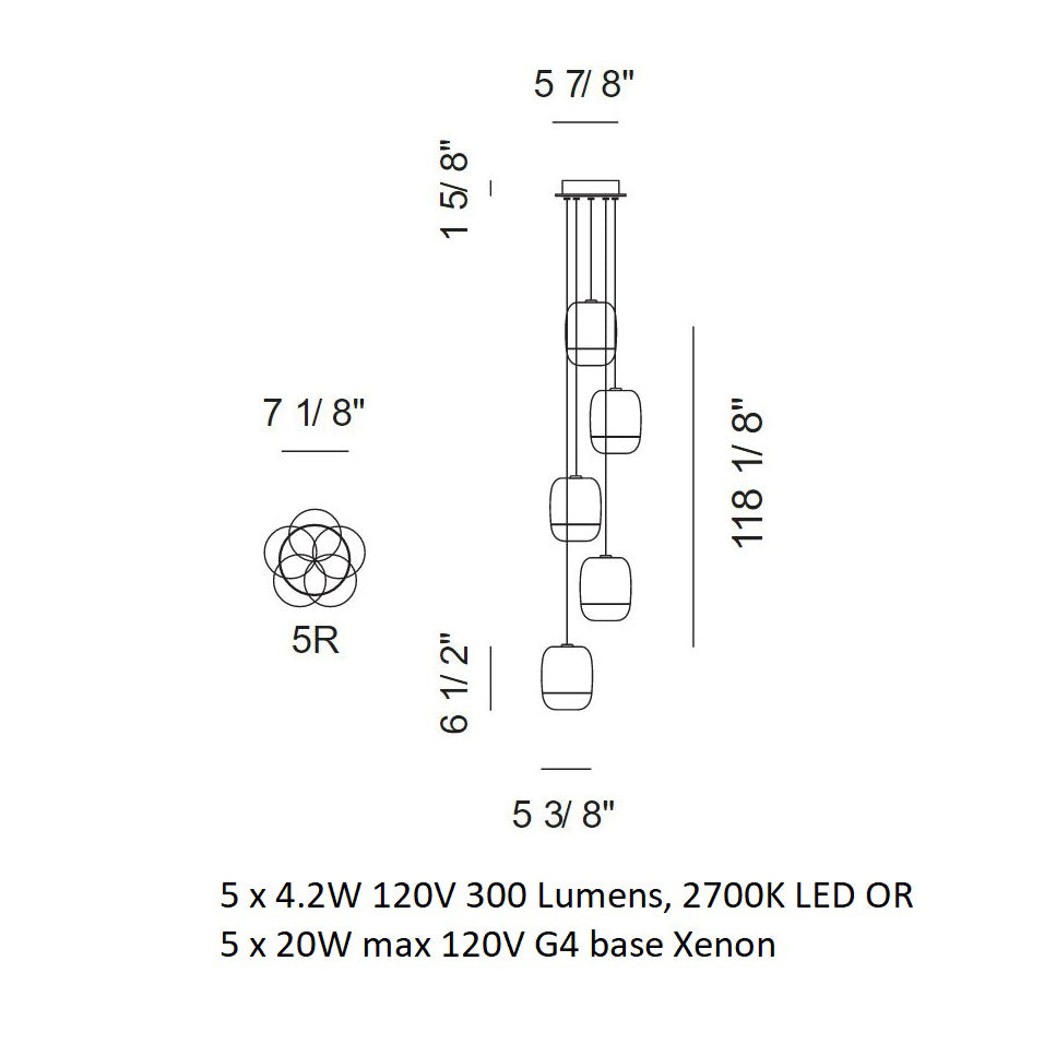 Gong Mini Round Suspension Light