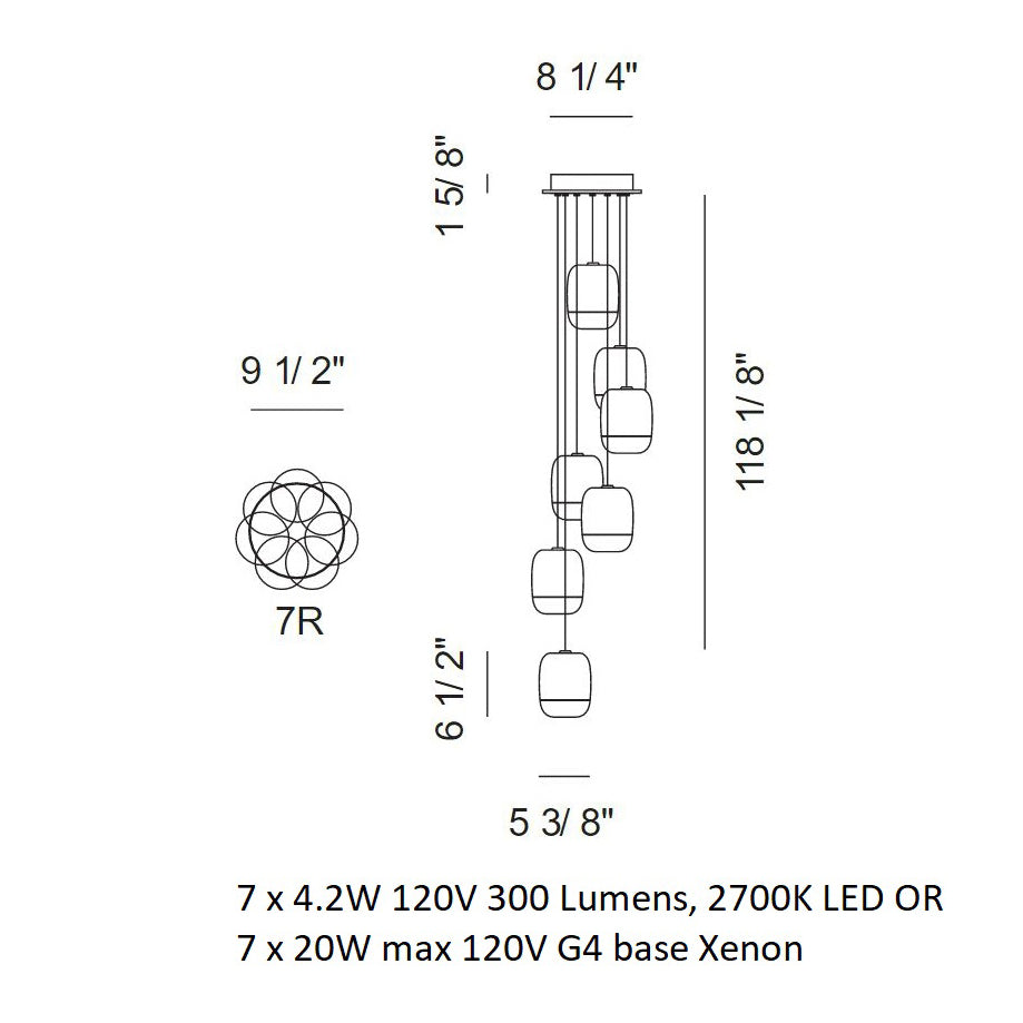 Gong Mini Round Suspension Light