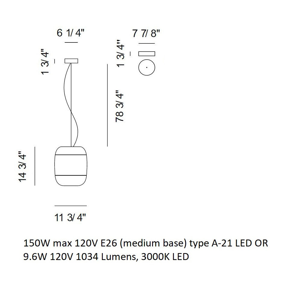 Gong Suspension Light