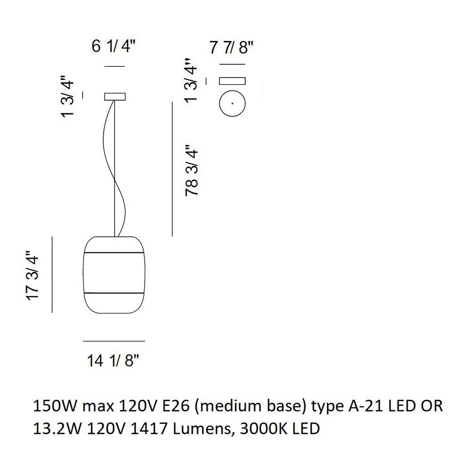 Gong Suspension Light