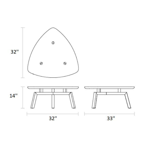 Solana Triangular Coffee Table