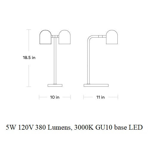 Tandem Table Lamp