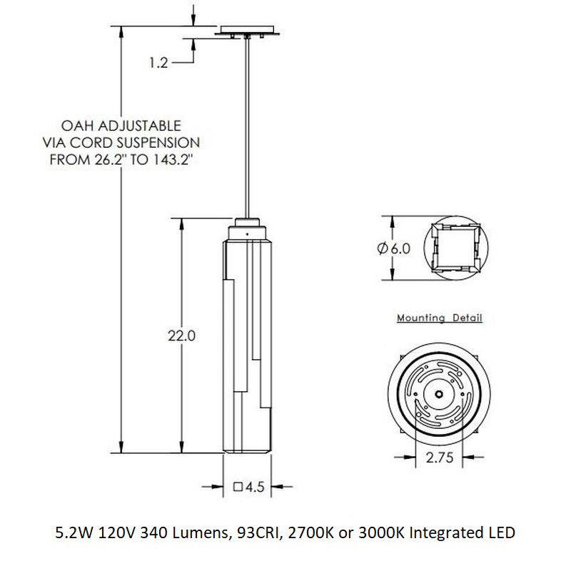 Ledgestone Pendant Light