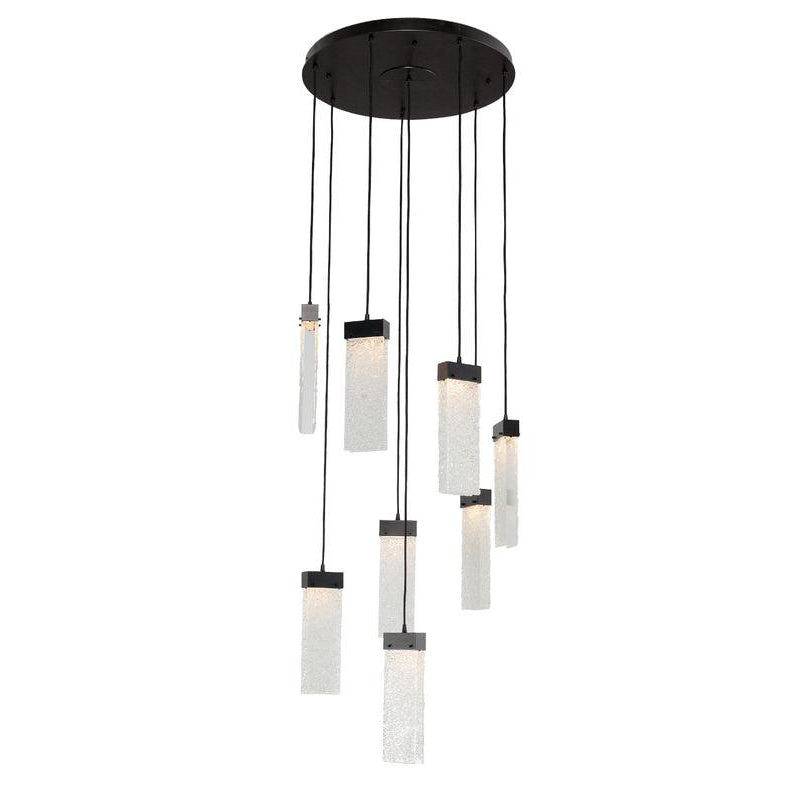 Parallel Large Round Multi-Light Pendant Light