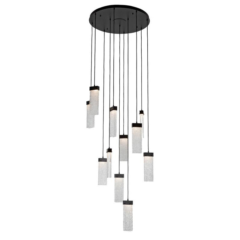 Parallel Large Round Multi-Light Pendant Light