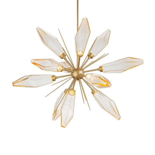 Rock Crystal Starburst Chandelier