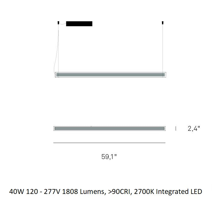 I-Line 150 LED Suspension Light