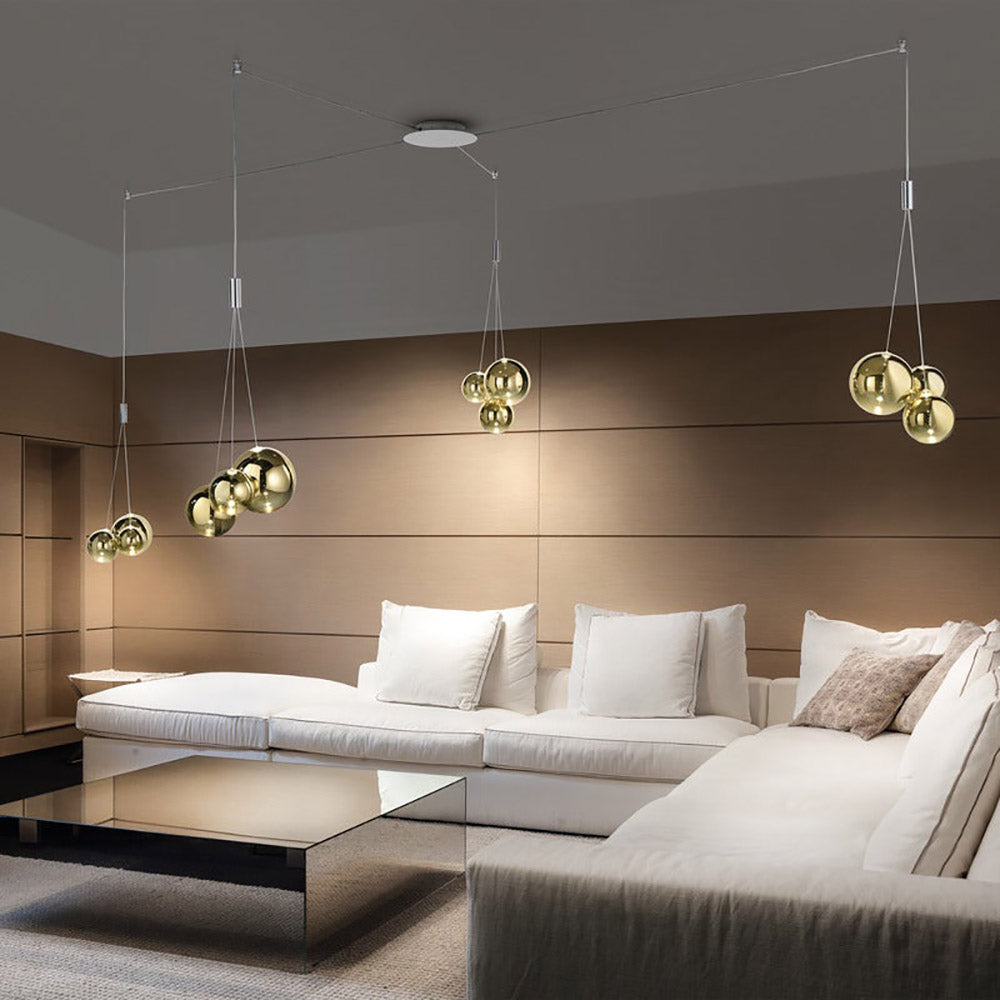 Random 4 Light Multipoint Pendant Light