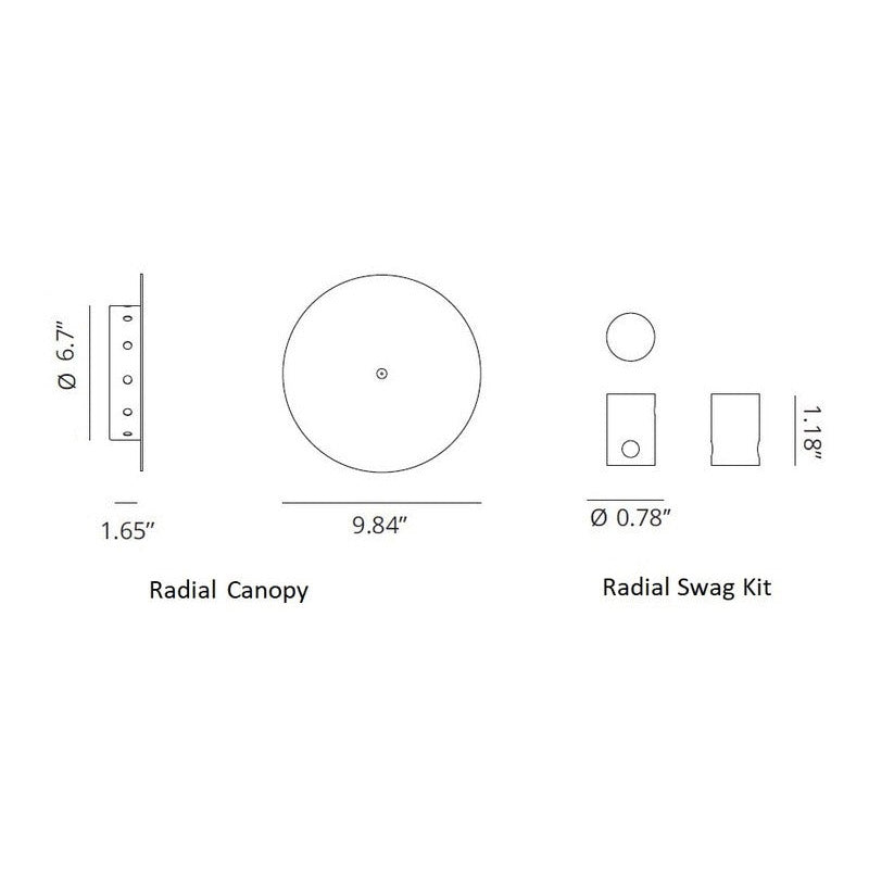 Random 4 Light Multipoint Pendant Light