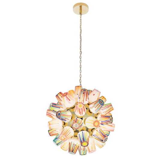 Candy Sculpture Sphere Chandelier