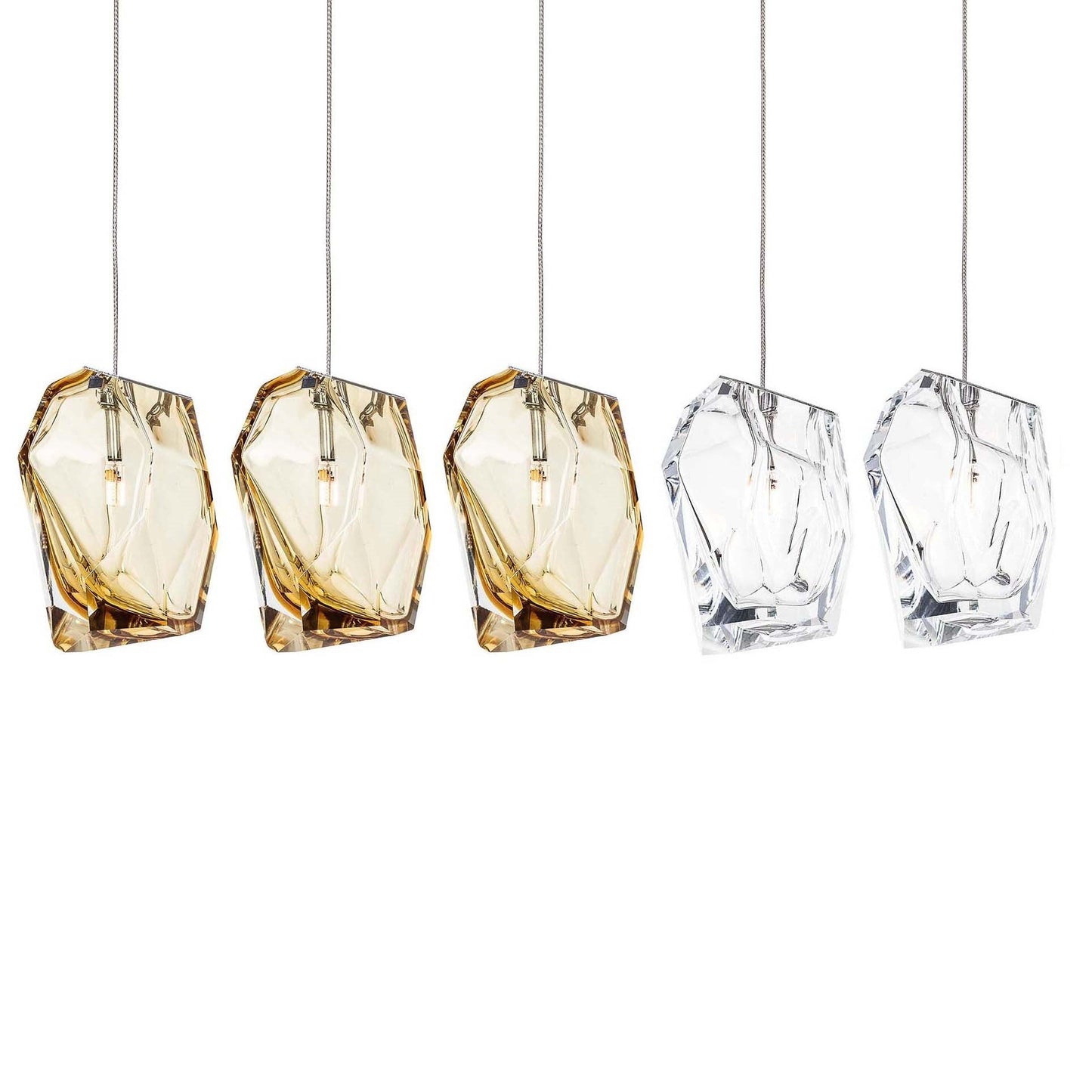 Crystal Rock 5-Light Cluster Pendant Light
