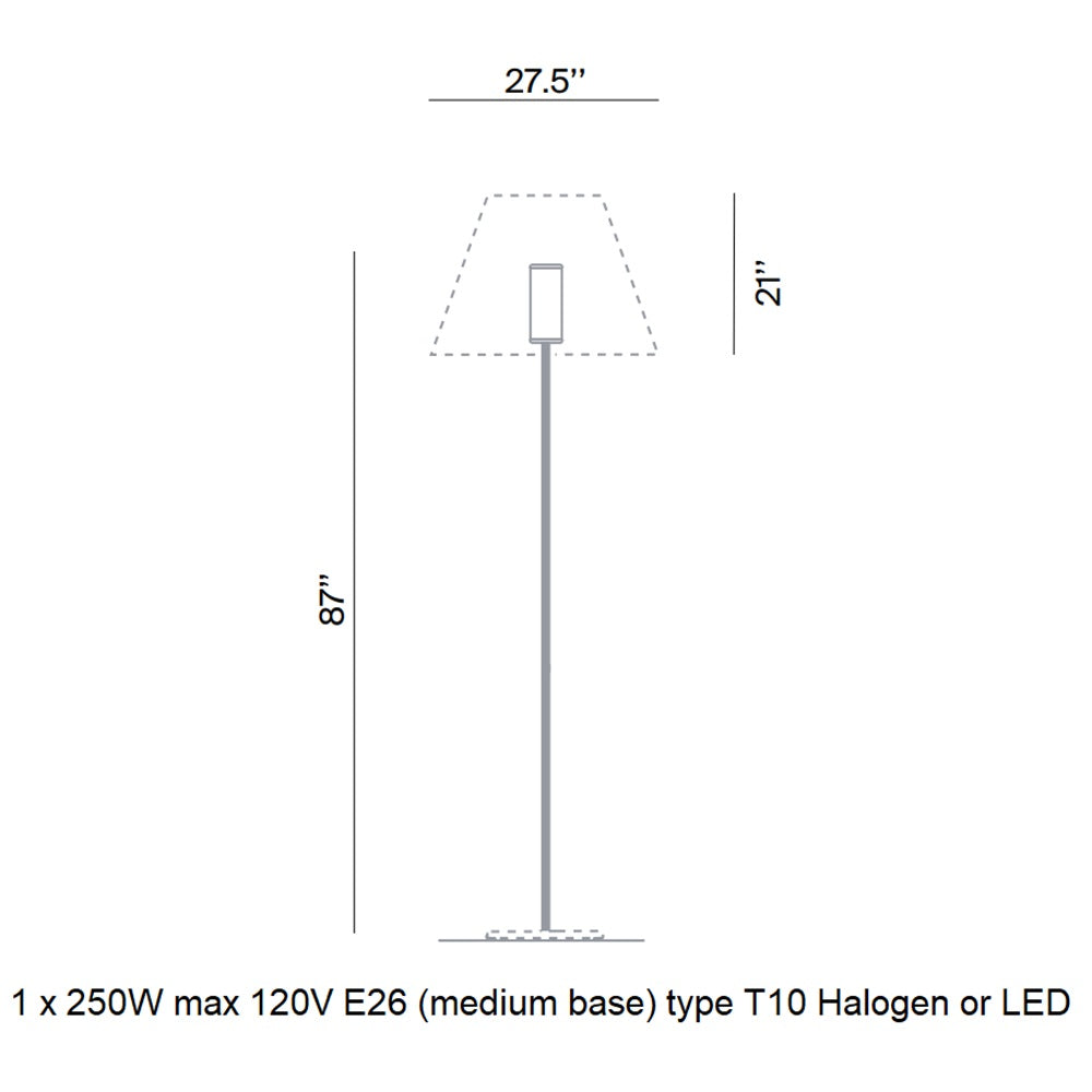 Grande Costanza Open Air Outdoor Floor Lamp