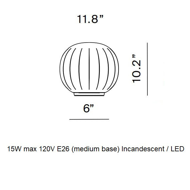 Lita Stemless Table Lamp