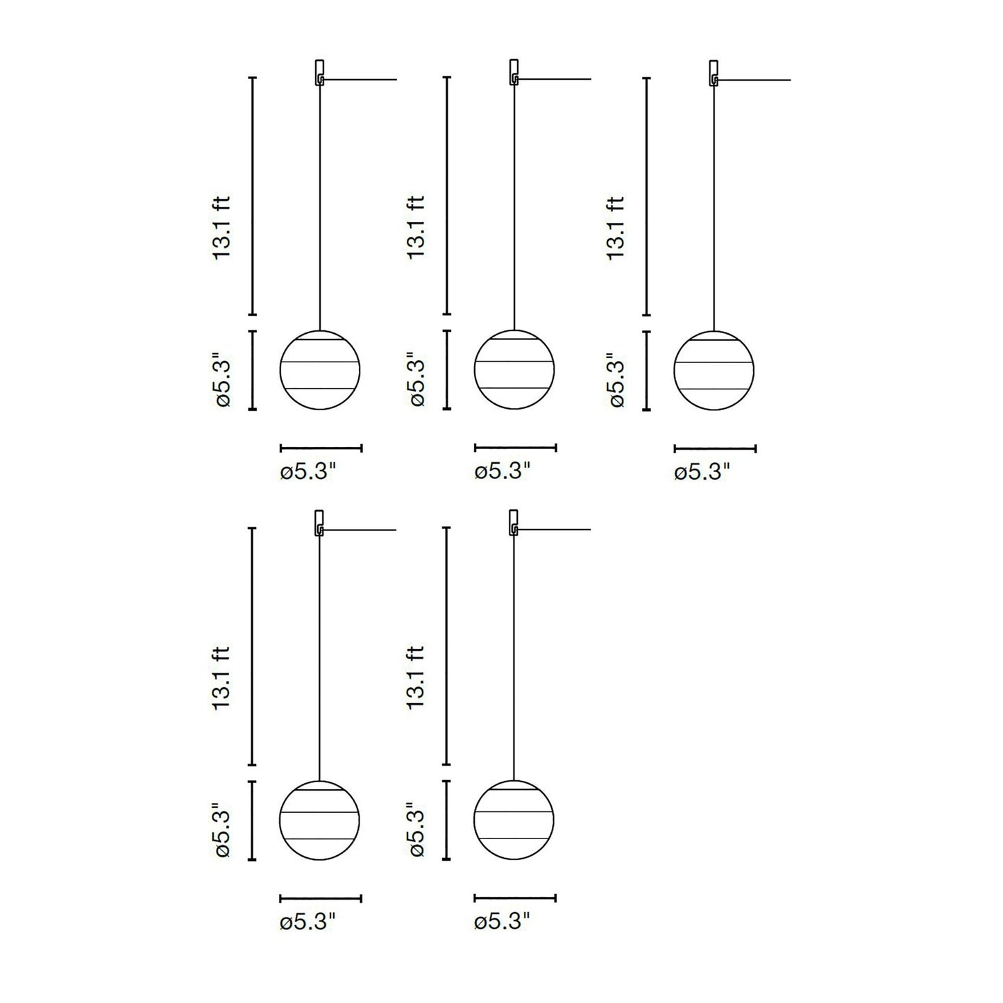 Dipping LED 24V Cluster Pendant Light