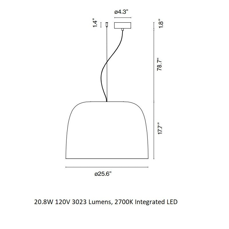 Djembe LED Pendant Light