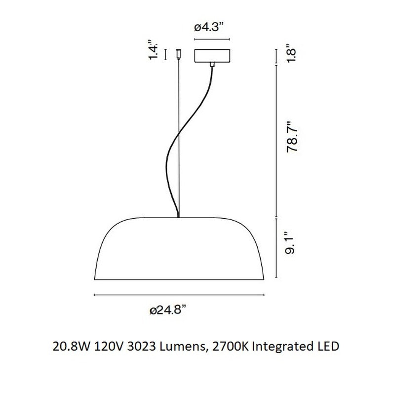 Djembe LED Pendant Light