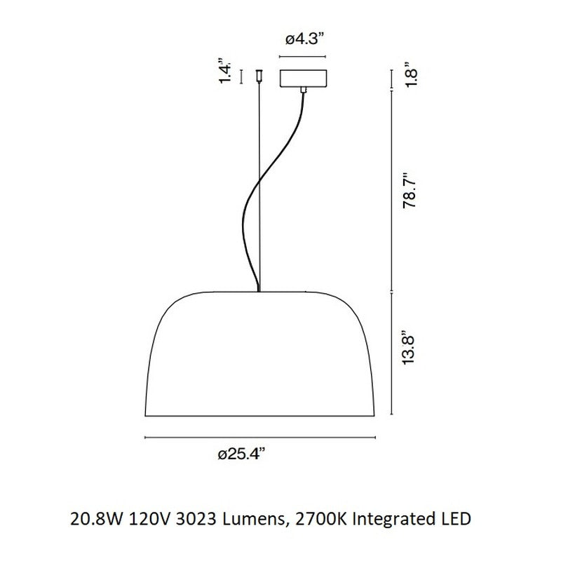 Djembe LED Pendant Light