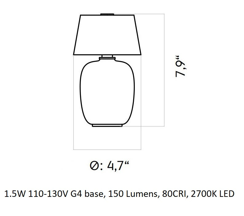 Torso Portable LED Table Lamp