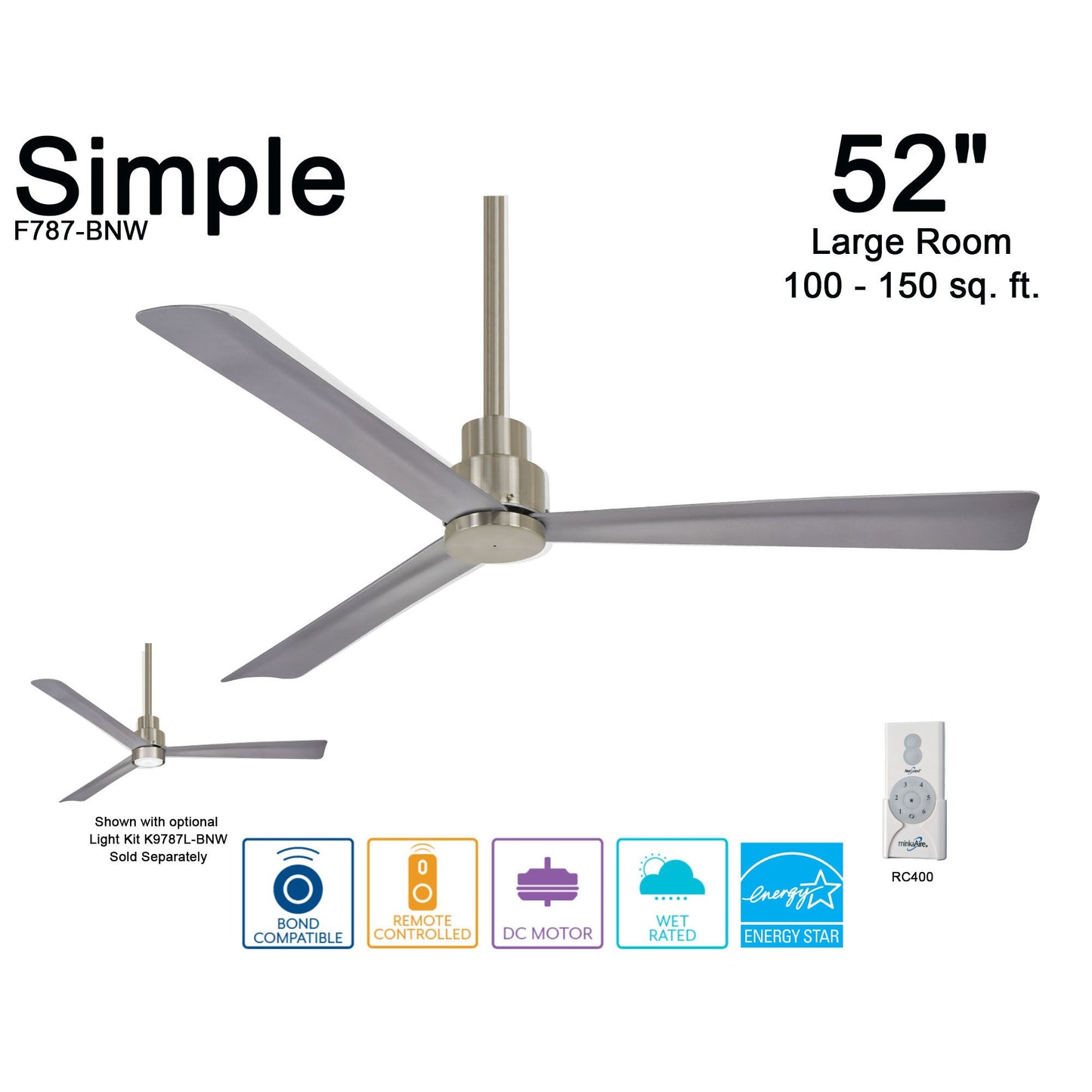 Simple Outdoor Ceiling Fan