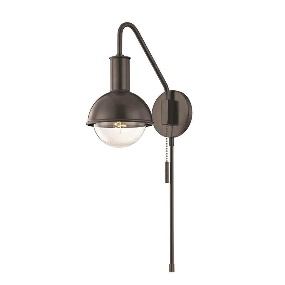 Riley Metallic Plug In Wall Light