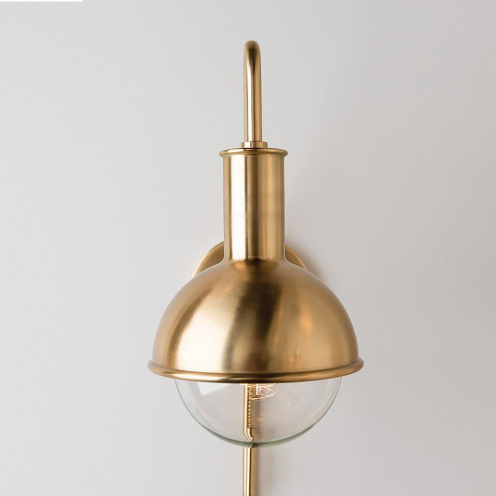 Riley Metallic Plug In Wall Light