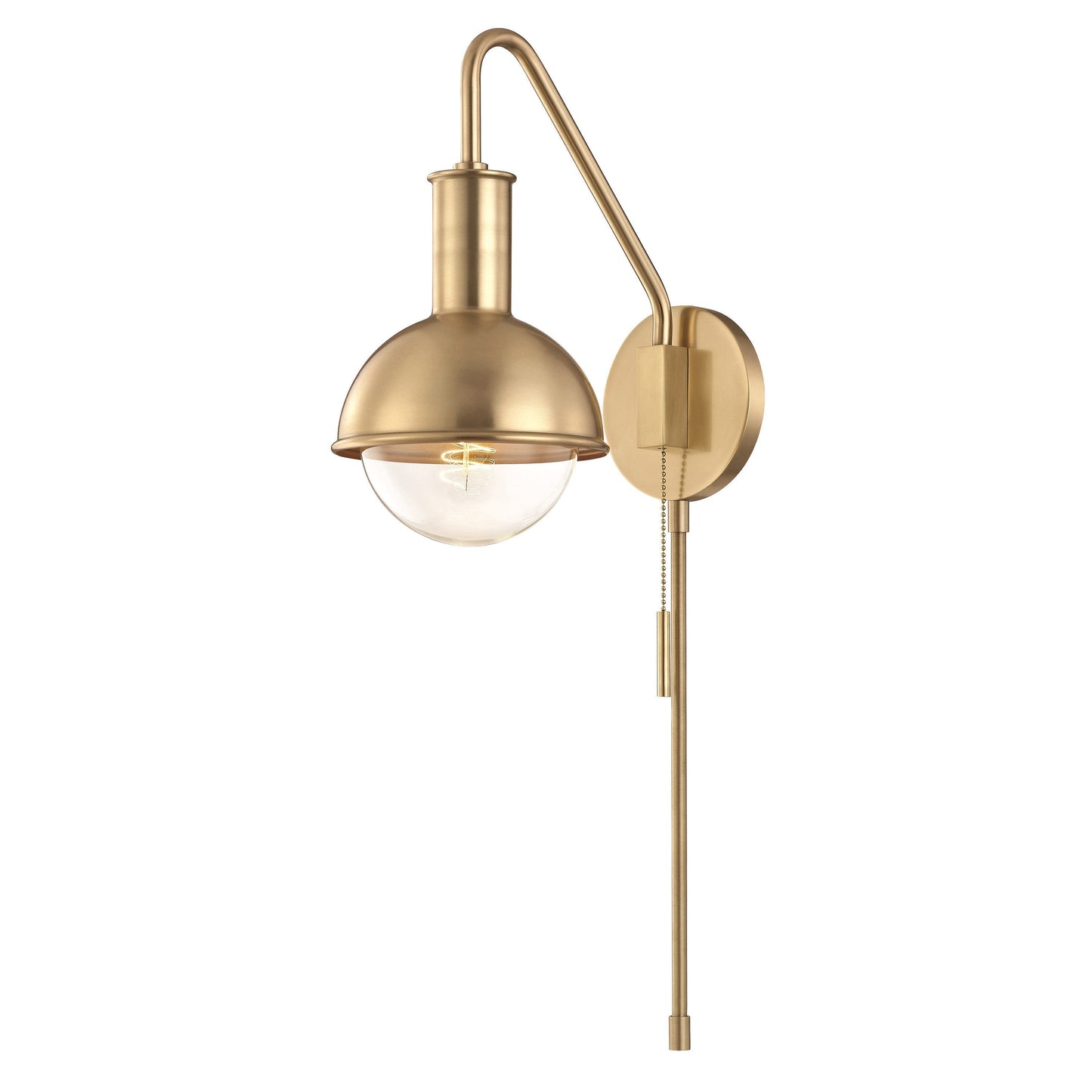 Riley Metallic Plug In Wall Light