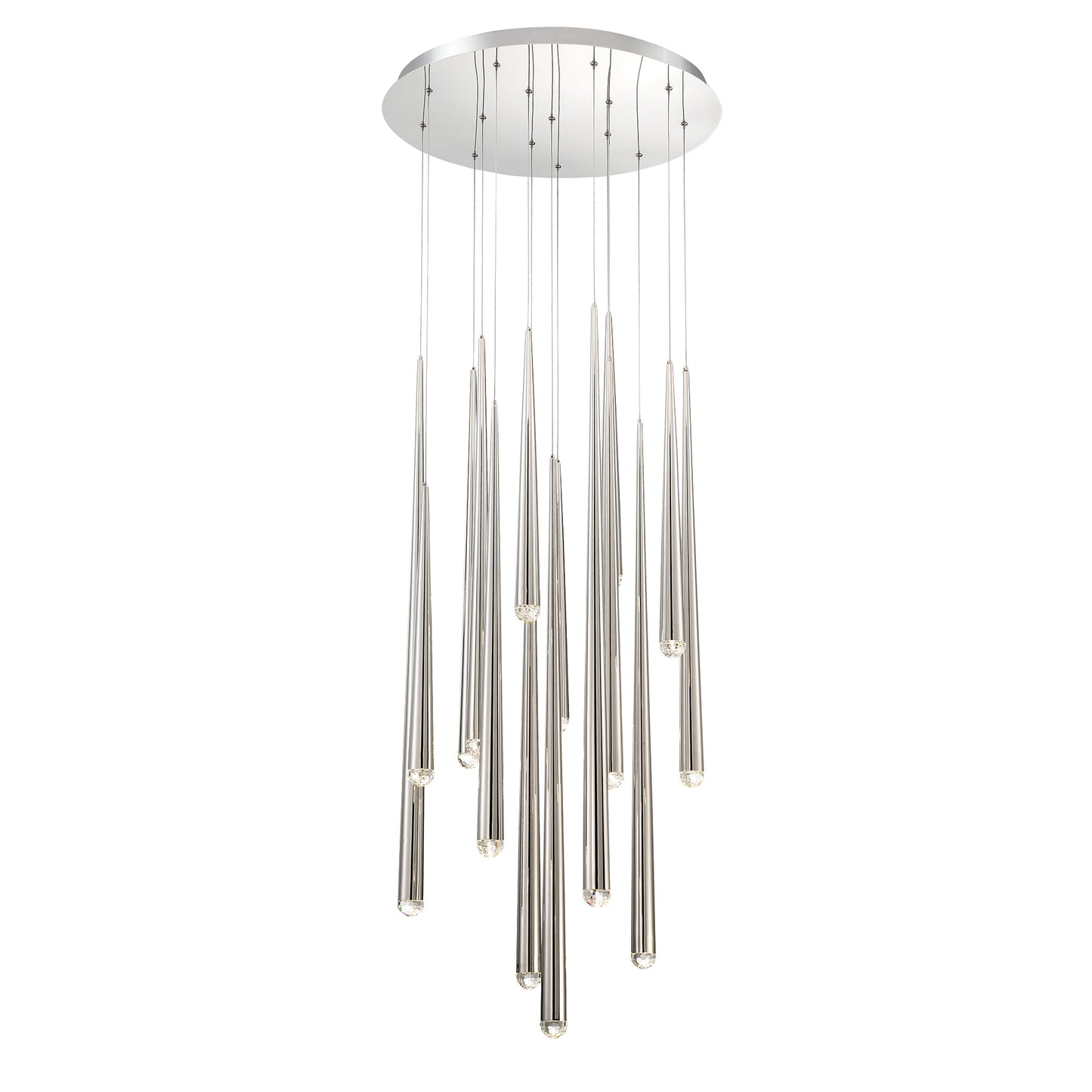 Cascade Crystal LED Round Chandelier