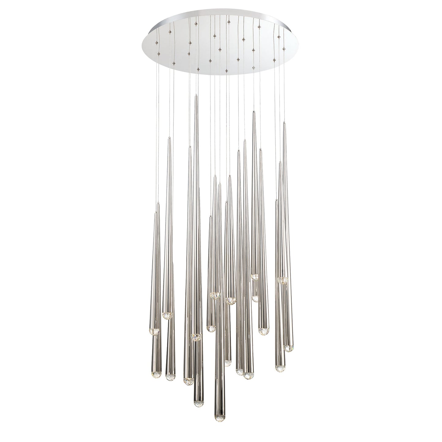 Cascade Crystal LED Round Chandelier