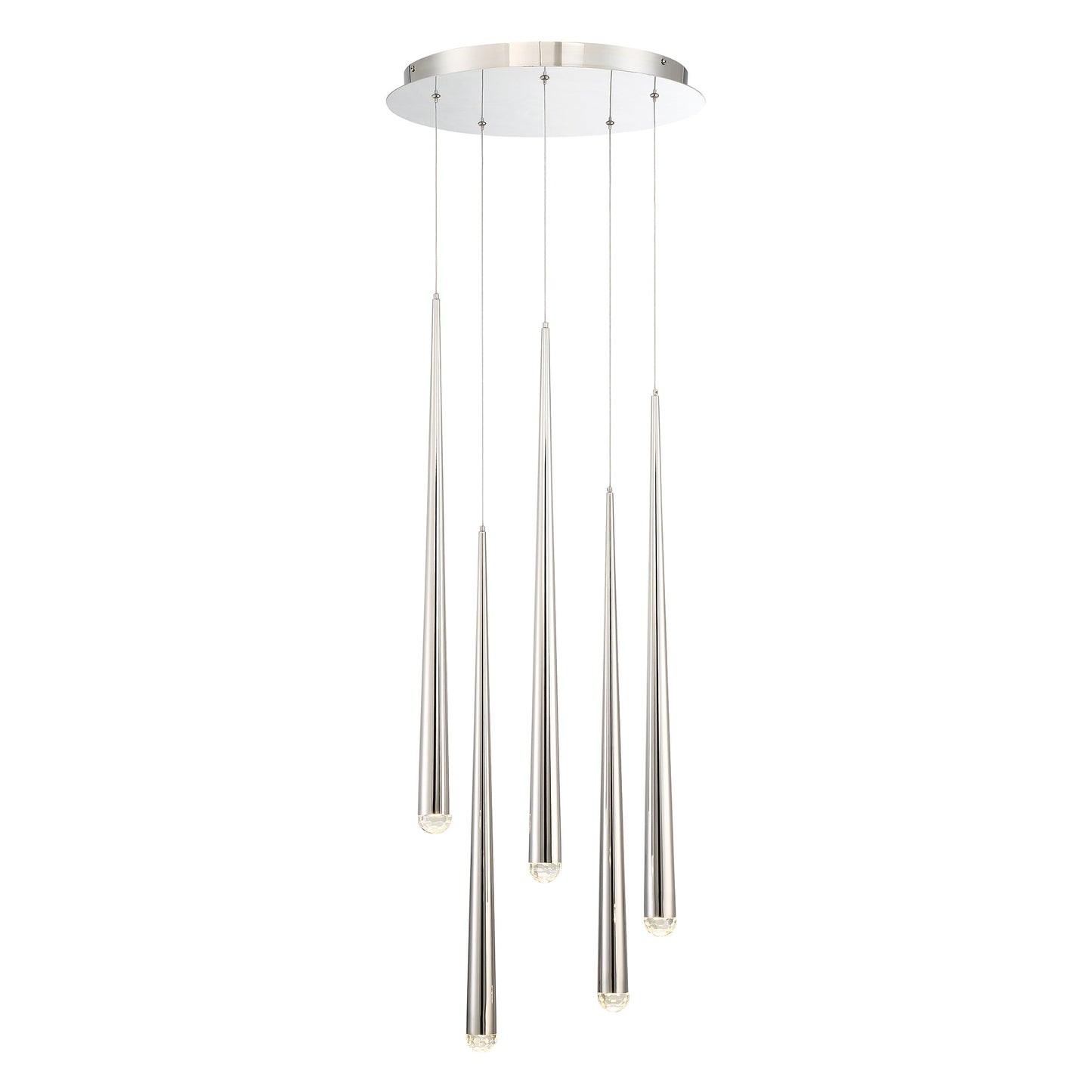 Cascade Crystal LED Round Chandelier