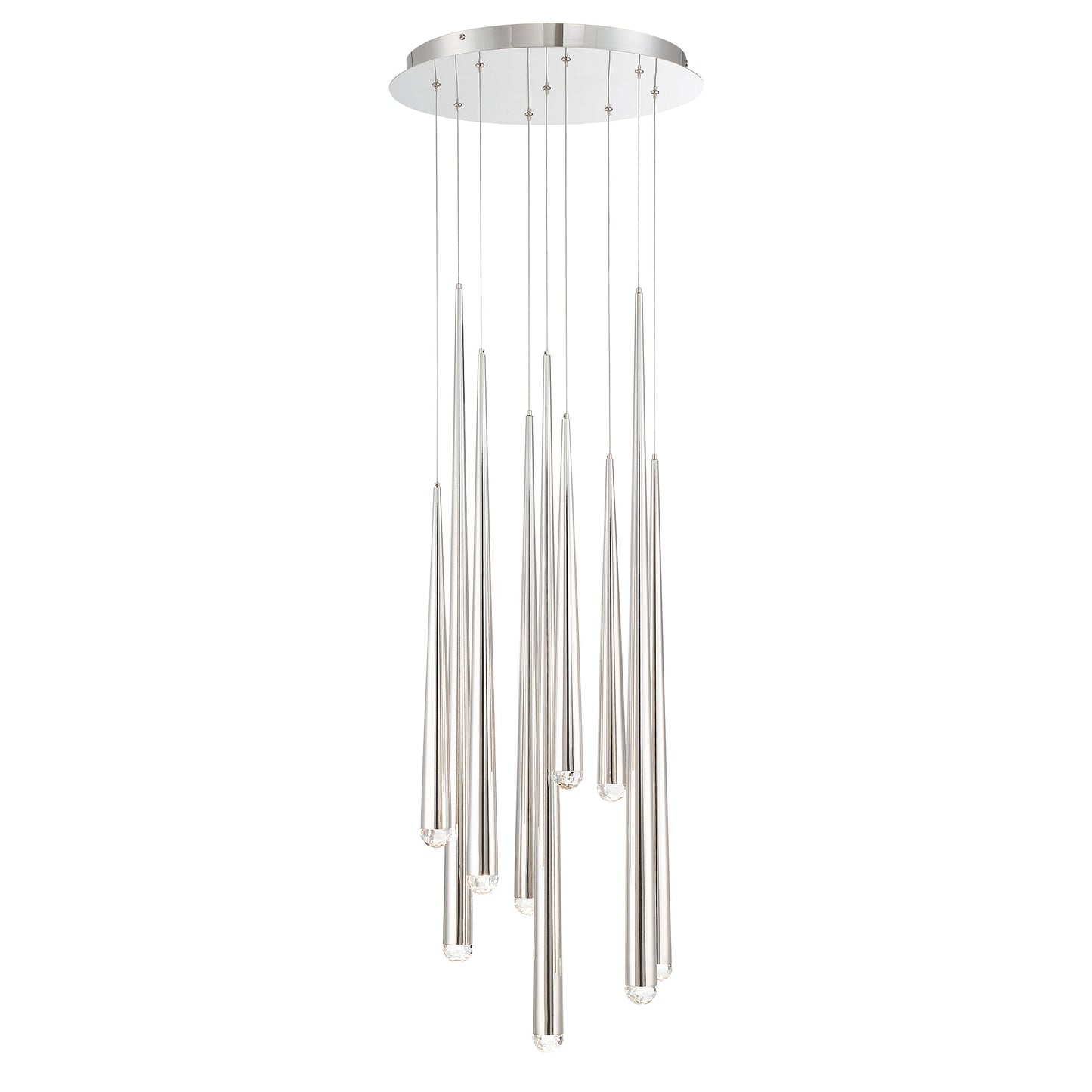 Cascade Crystal LED Round Chandelier