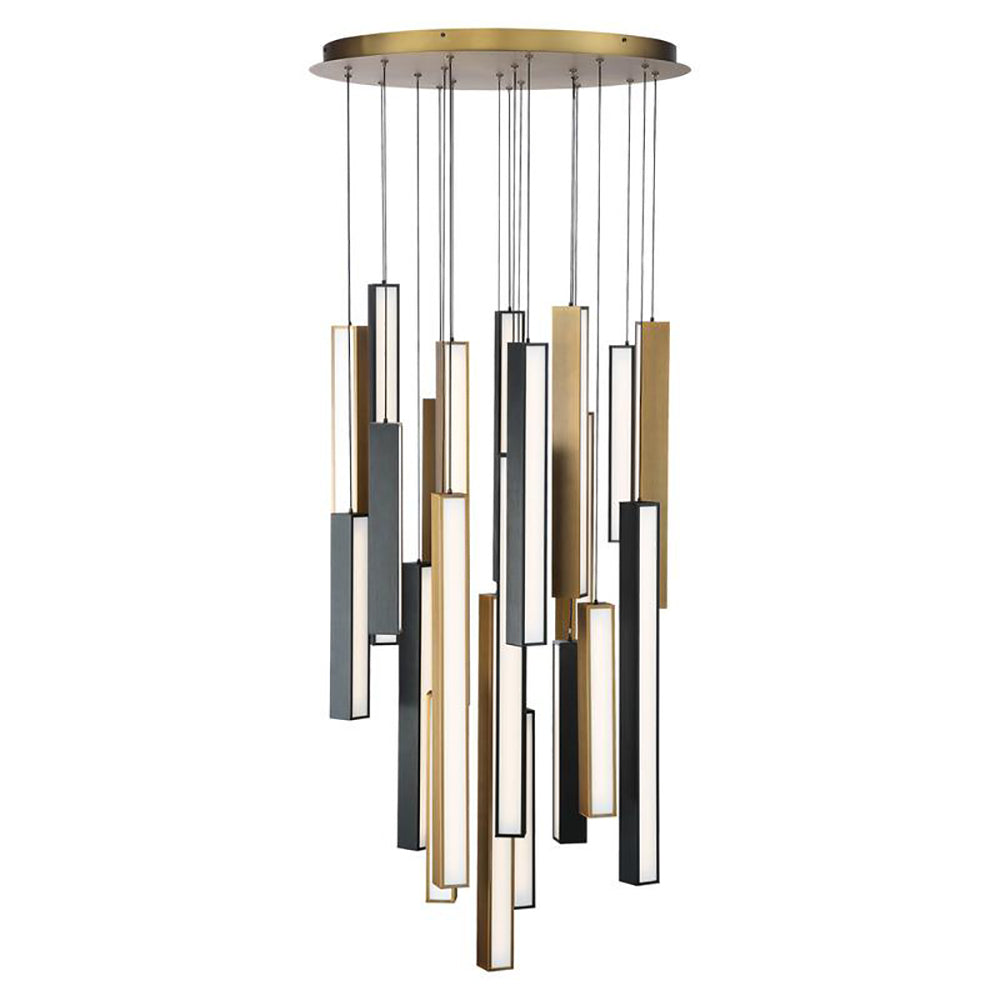 Chaos LED Round Multi Light Pendant Light