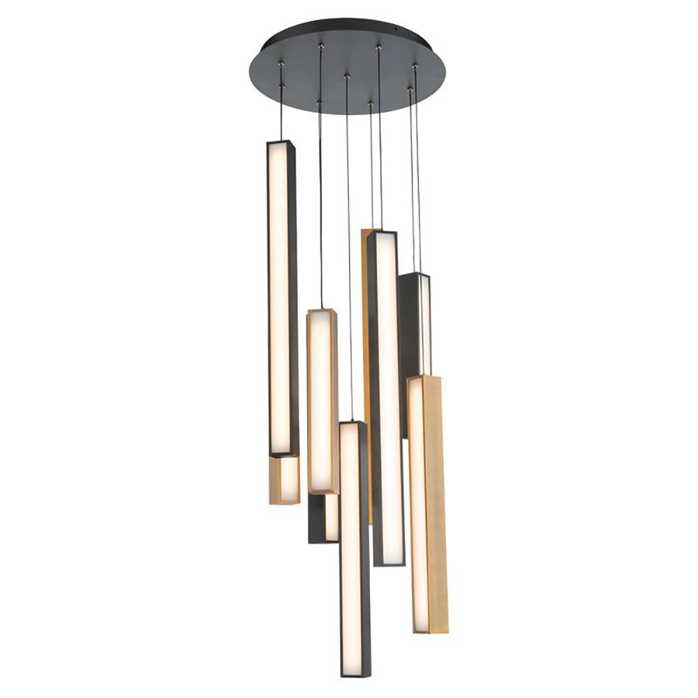 Chaos LED Round Multi Light Pendant Light