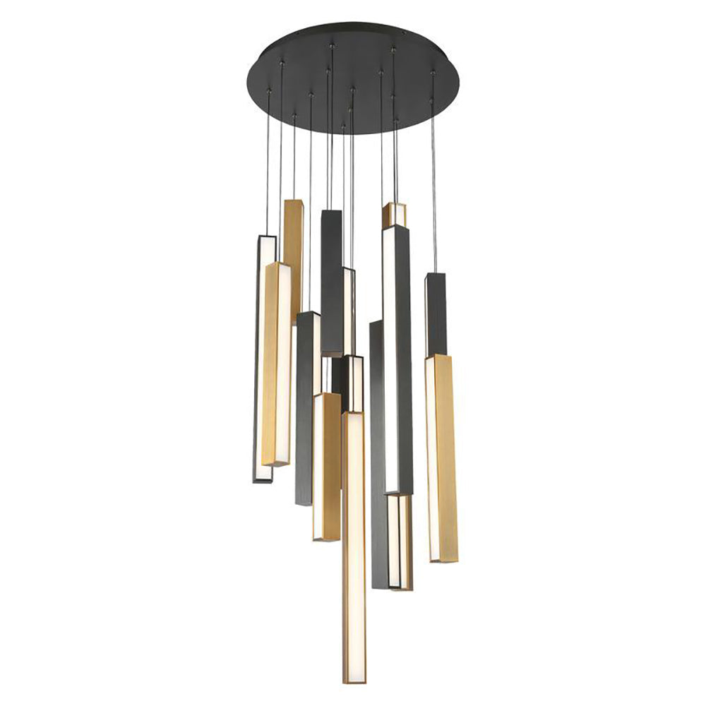 Chaos LED Round Multi Light Pendant Light