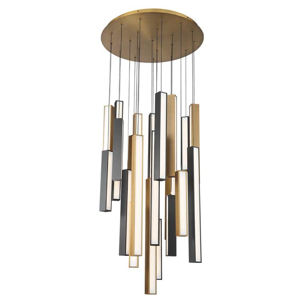 Chaos LED Round Multi Light Pendant Light