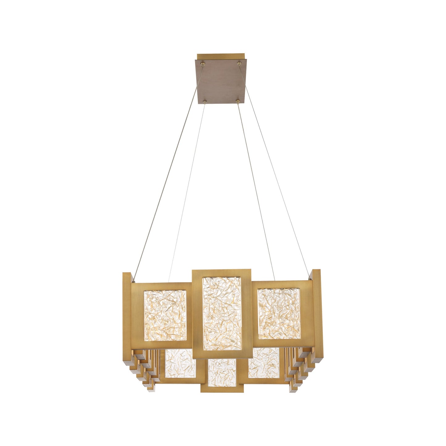 Fury LED Rectangular Chandelier