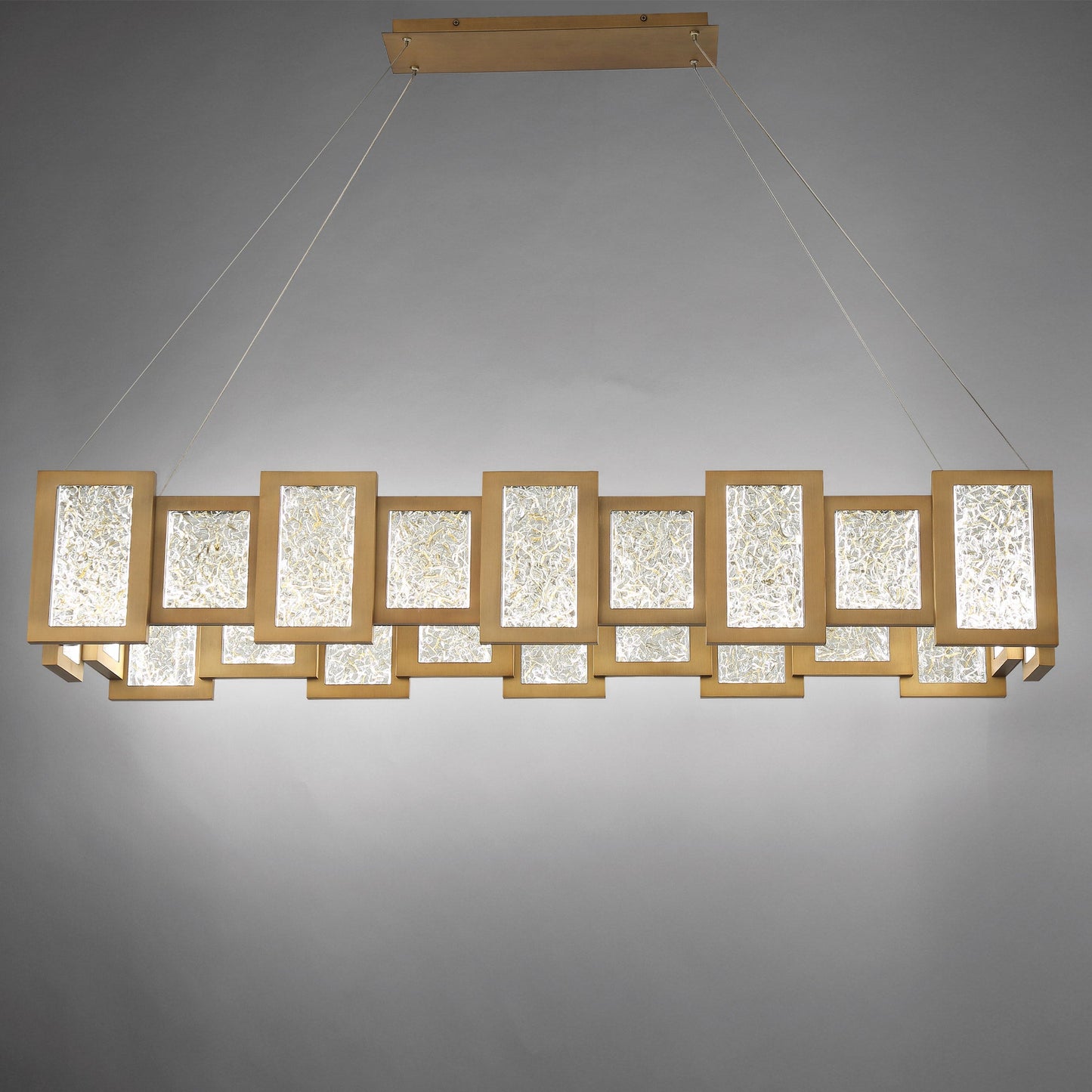 Fury LED Rectangular Chandelier