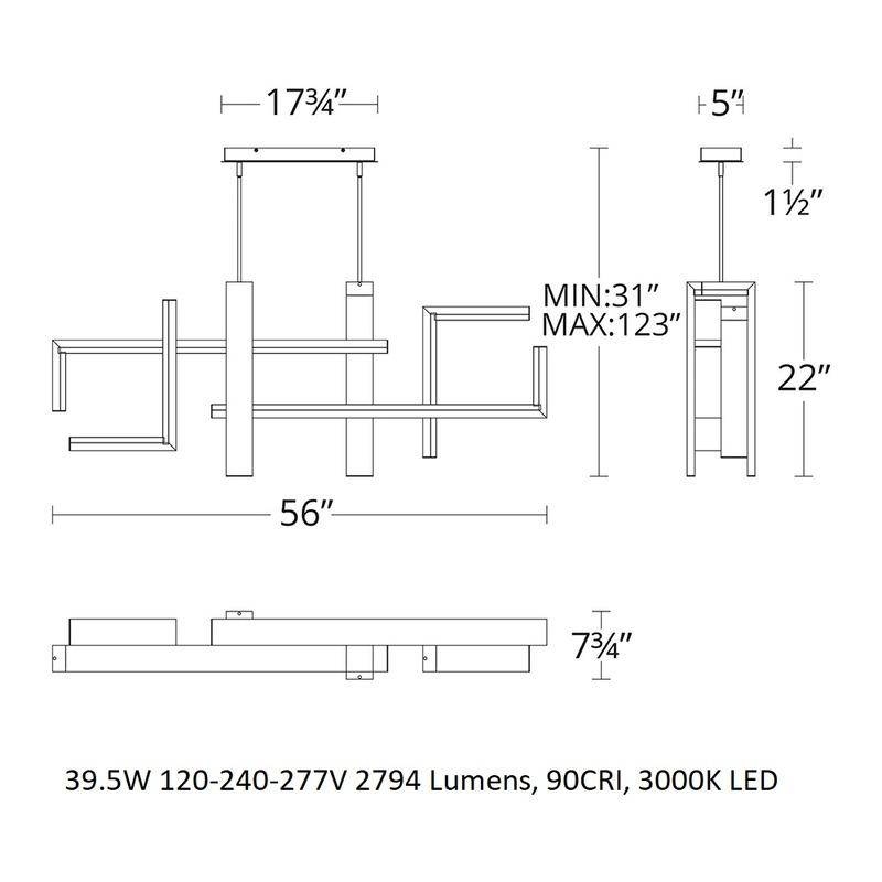 Jackal LED Chandelier