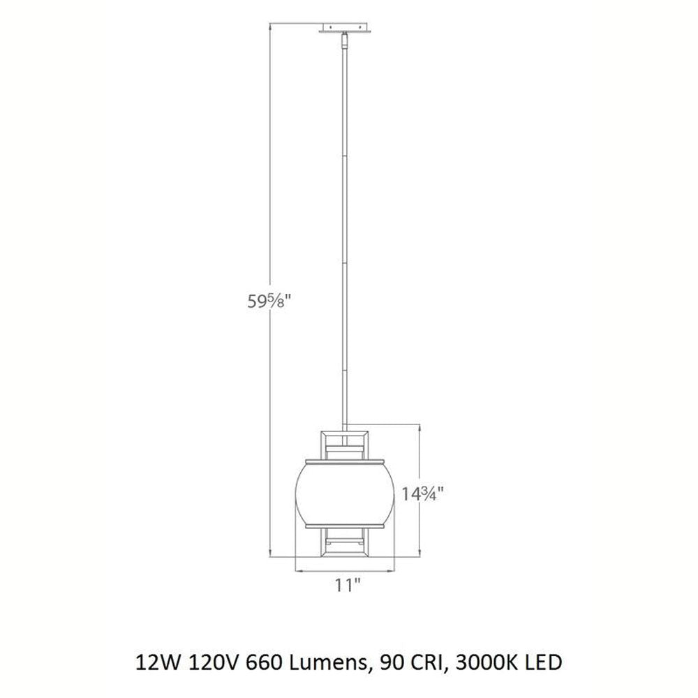 Lucid Outdoor Pendant Light