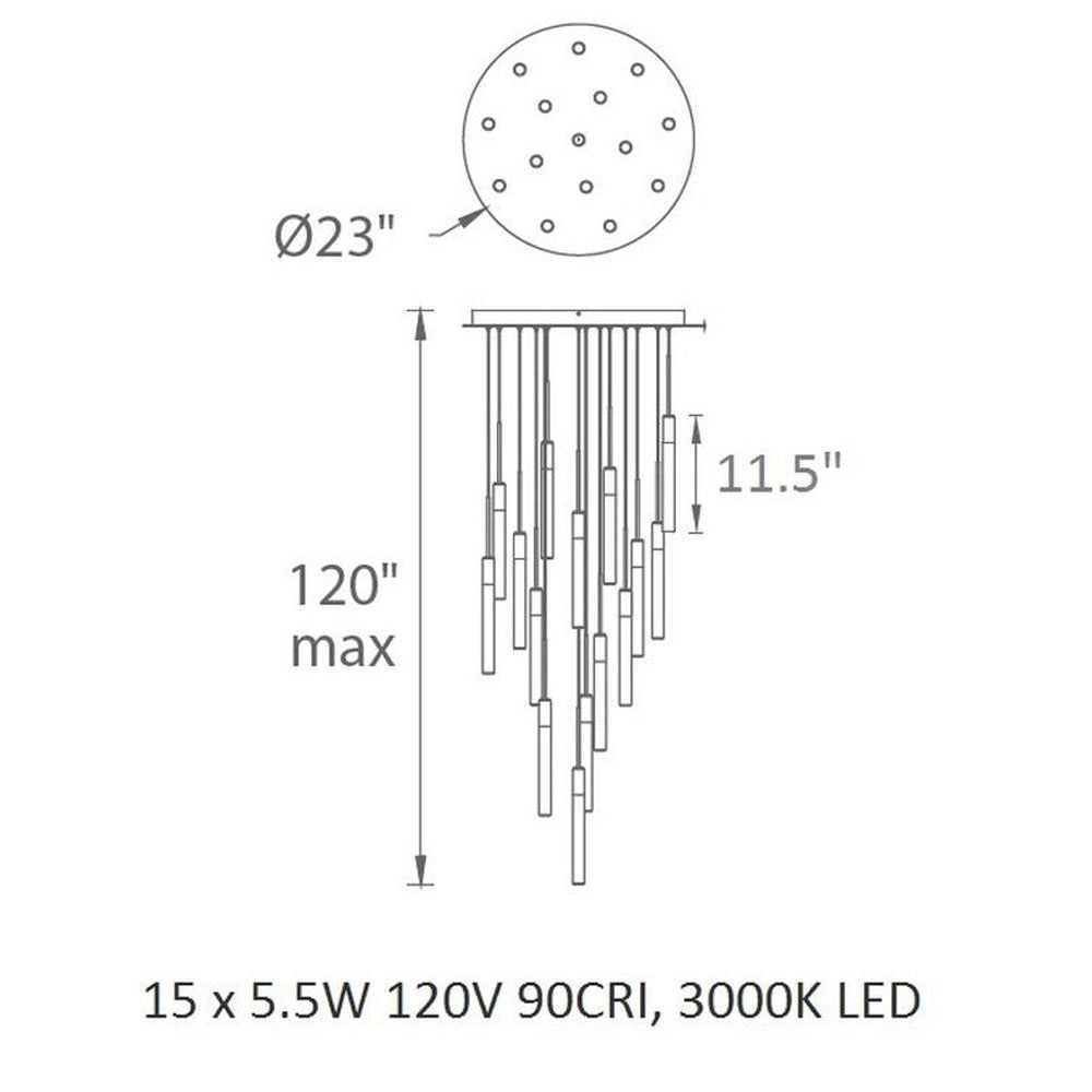 Magic LED Round Chandelier