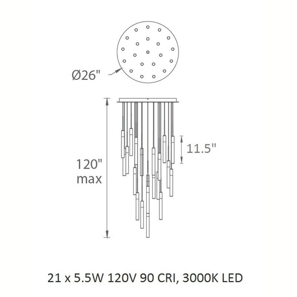 Magic LED Round Chandelier