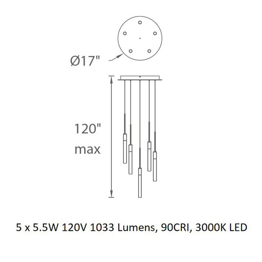 Magic Multi Pendant Light with Round Canopy